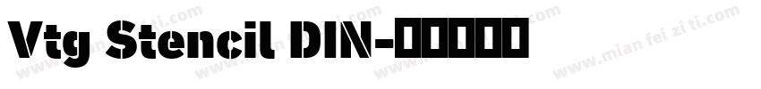 Vtg Stencil DIN字体转换